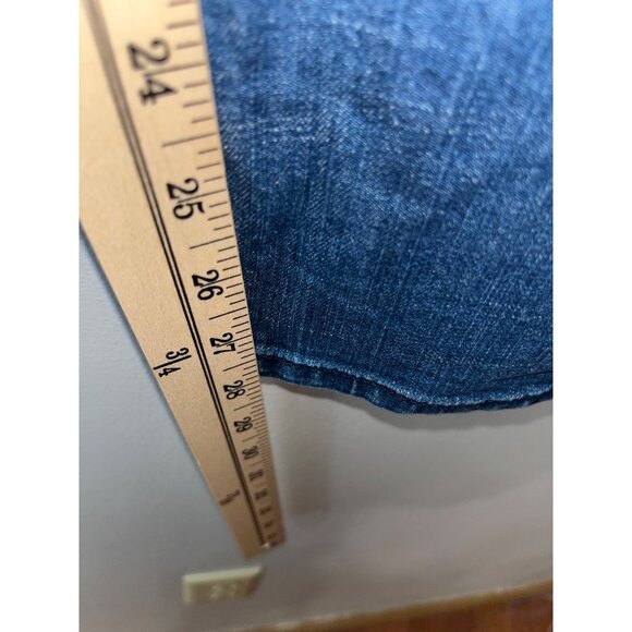 Vintage America Blues Boyfriend Jeans Size 8/29 Distressed Patchwork Denim - Picture 4 of 9